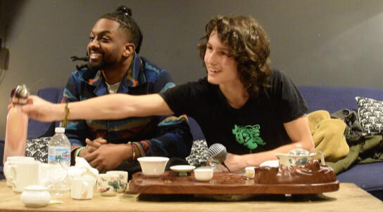 Shooting "Spill the Tea" episode 5, with Ajani Jones